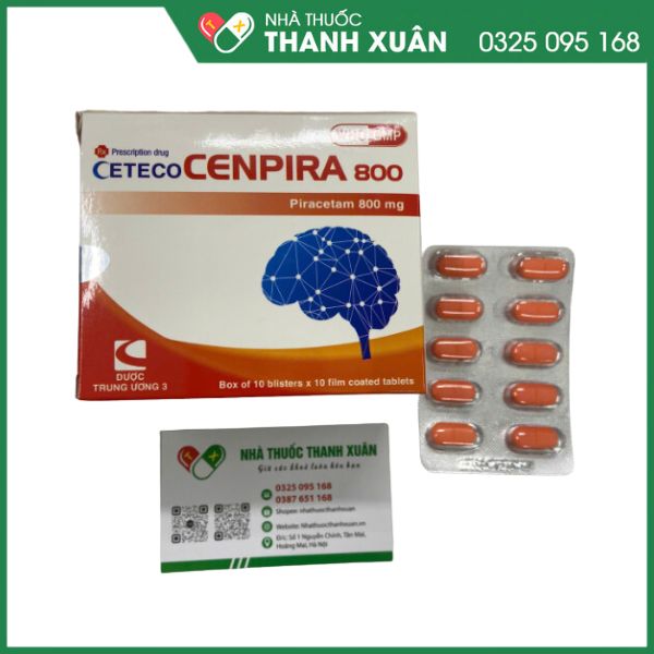 CetecoCenpira 800 - Điều trị triệu chứng chóng mặt, suy giảm trí nhớ